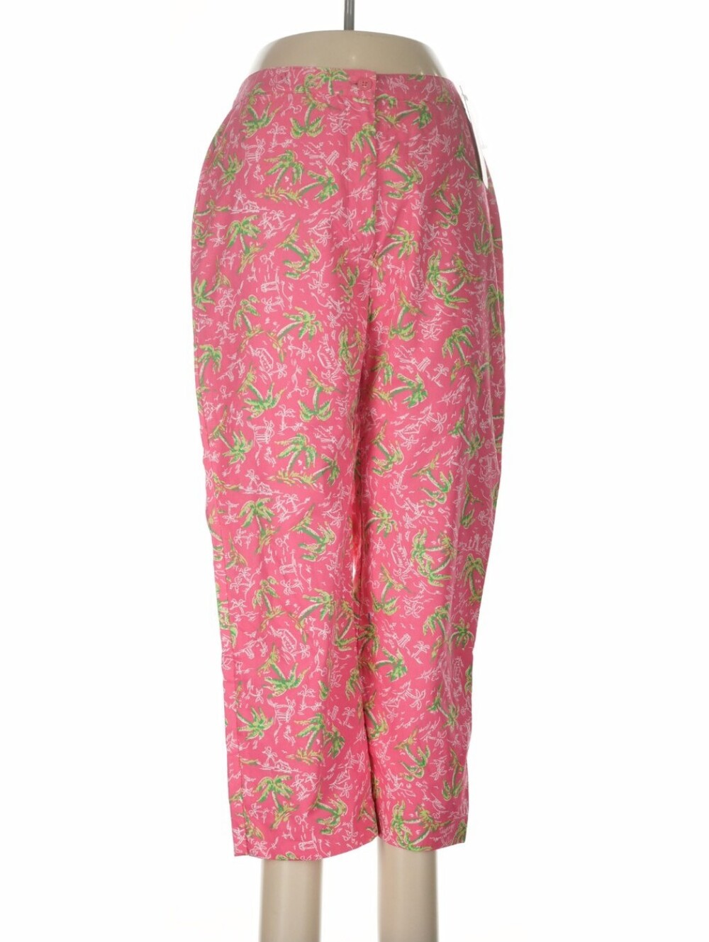 NWT Lilly Pulitzer Palm Beach Poppy Pink Classic Capri Size 6 100% Cotton